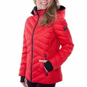 Nautica red puffer jacket NWT